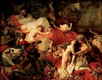De Dood van Sardanapalus door Ferdinand Victor Eugene Delacroix
